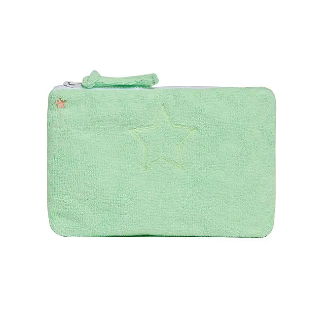 The Lanai French Terry Zipper Pouch with Star