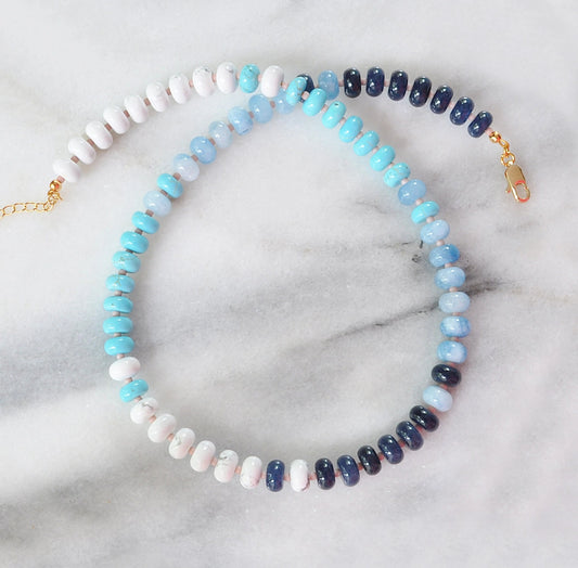 Chunky Candy Gemstone Necklaces-LBI