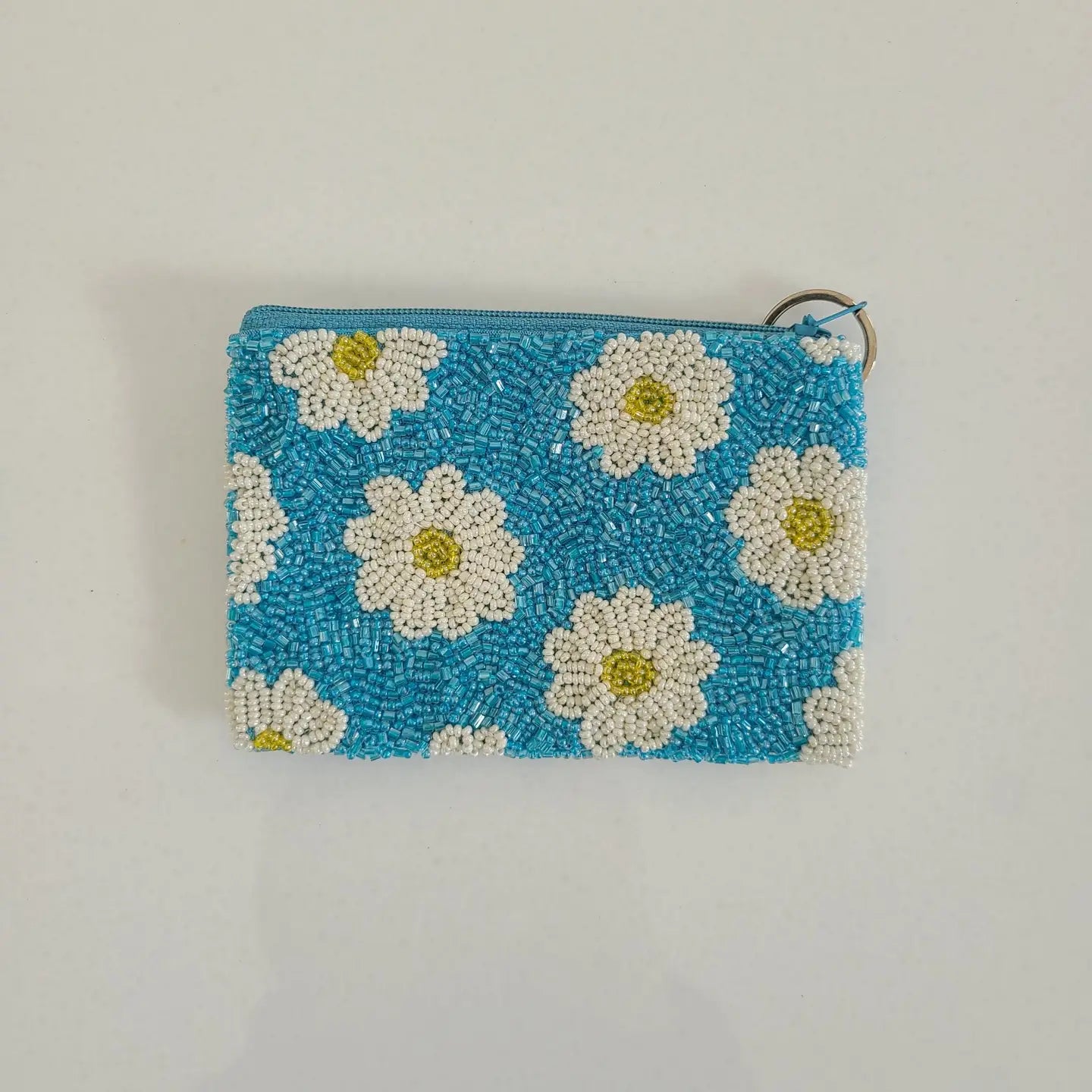 Beaded Flower Coin Purse