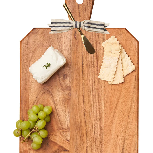 Personalized Acacia Heirloom Cheese Board w/ Spreader