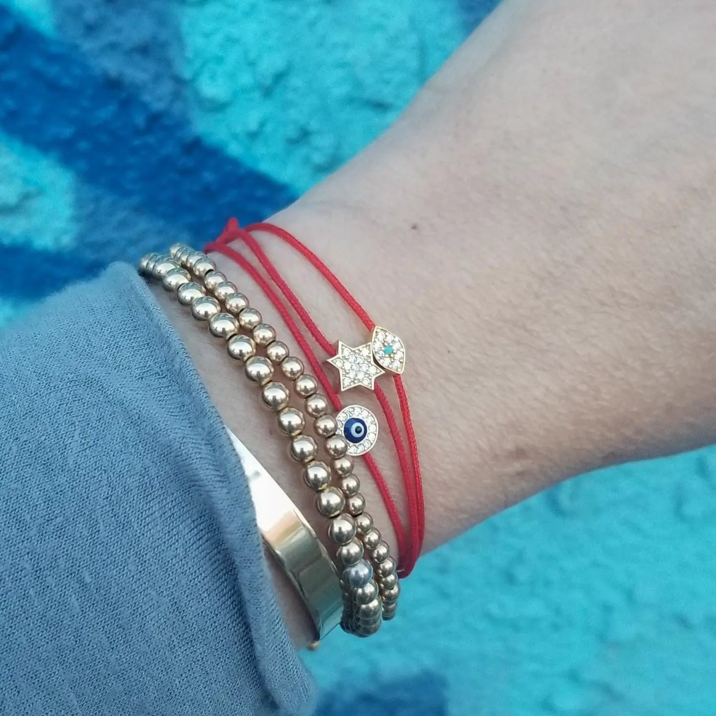 Red String Evil Eye Bracelet