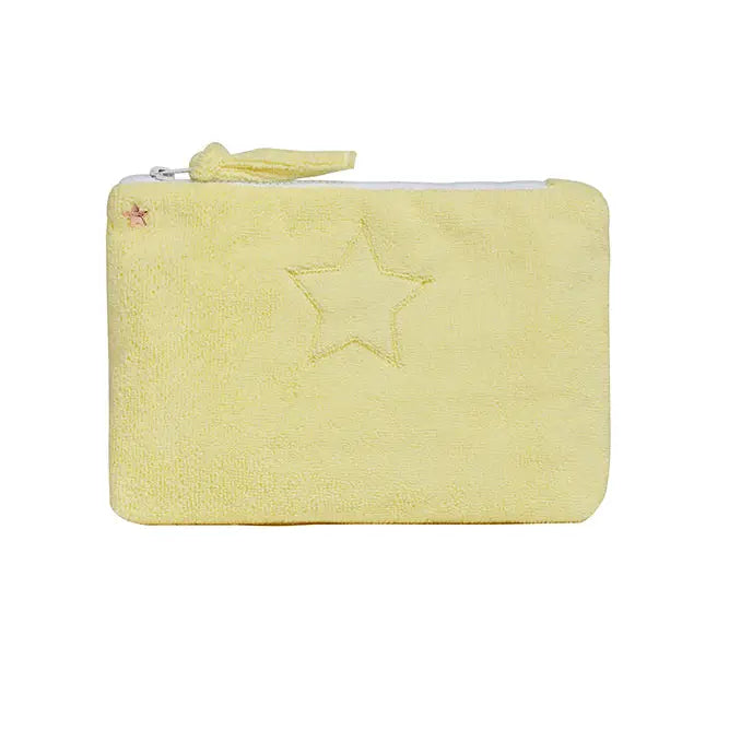 The Lanai French Terry Zipper Pouch with Star