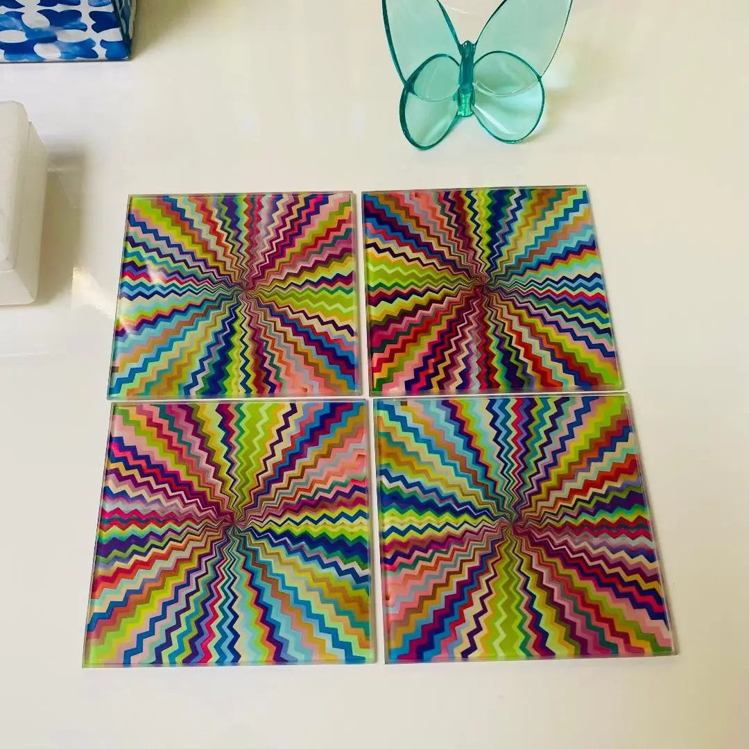 Modern Abstract Prints Coaster Set