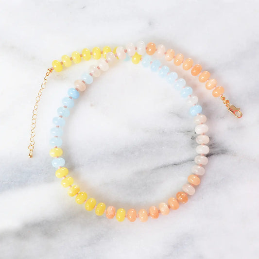 Chunky Candy Gemstone Necklaces-Cape May