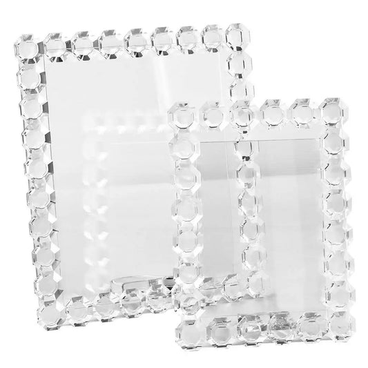 Octagon Crystal Picture Frame 4x6